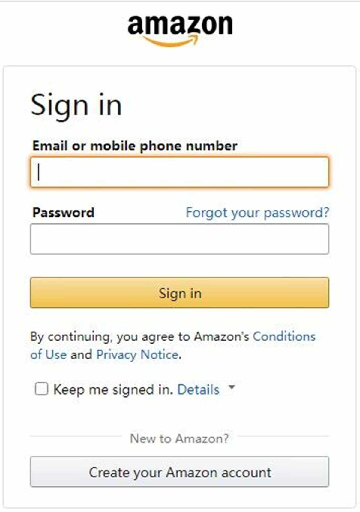 tl tech test amazon sign in
